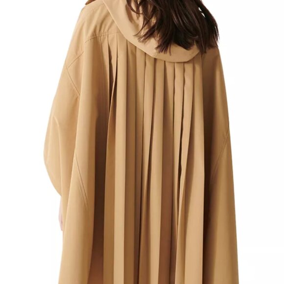 Maje Galak Hooded Poncho-Style Coat - Picture 3 of 11